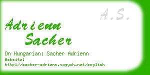 adrienn sacher business card